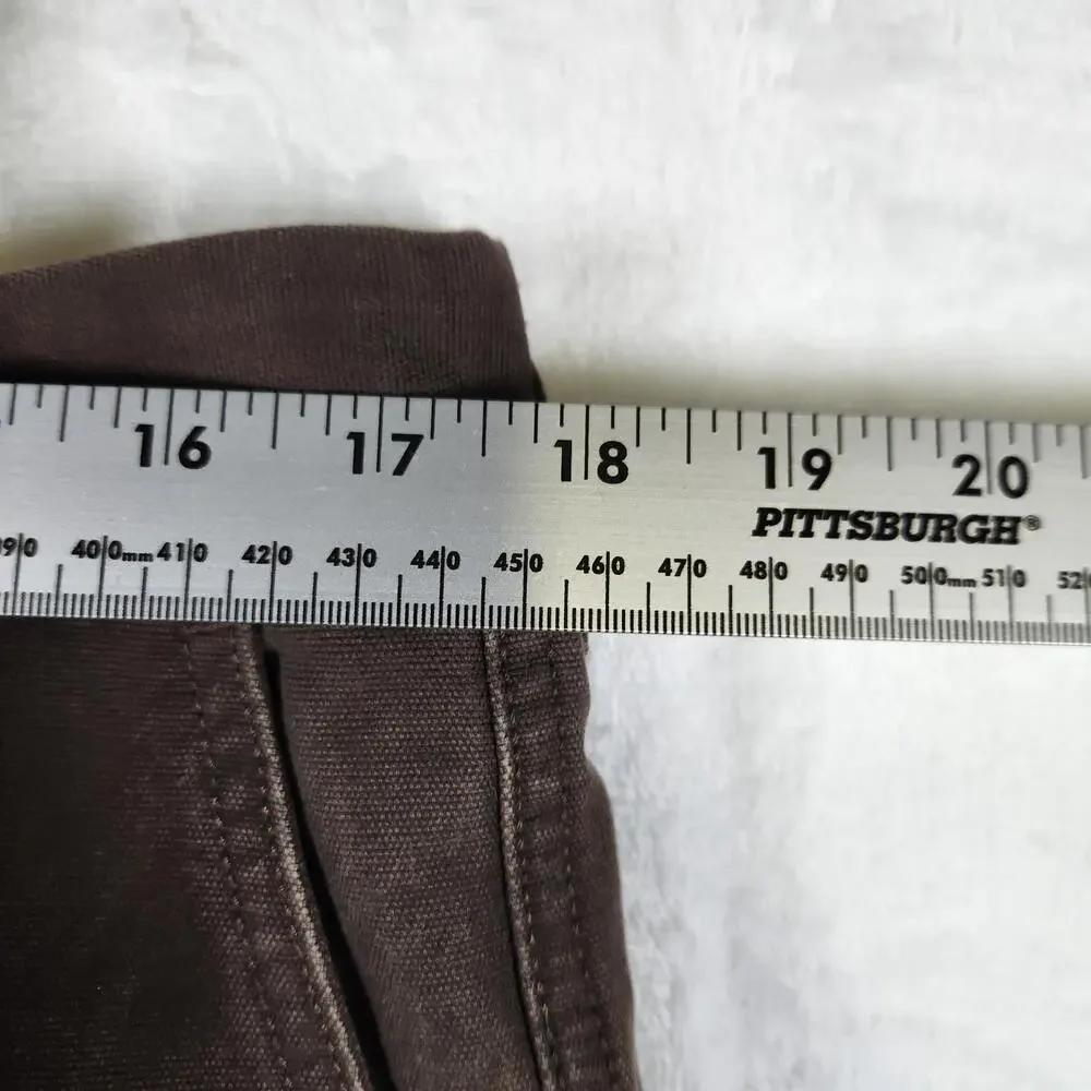 Izod Rock Washed Brown Denim Jeans‎ Size 36x30 Surplus Cotton Relaxed